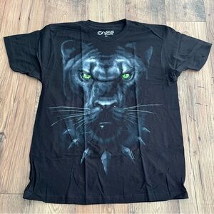 NWOT Liquid Blue King Panther Black Athletic T-Shirt Size XL